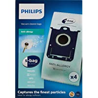 Philips Bolsas para aspiradores FC8022-04 FC8022-04-4 S-Bag antialergias- Sintetico- Azul